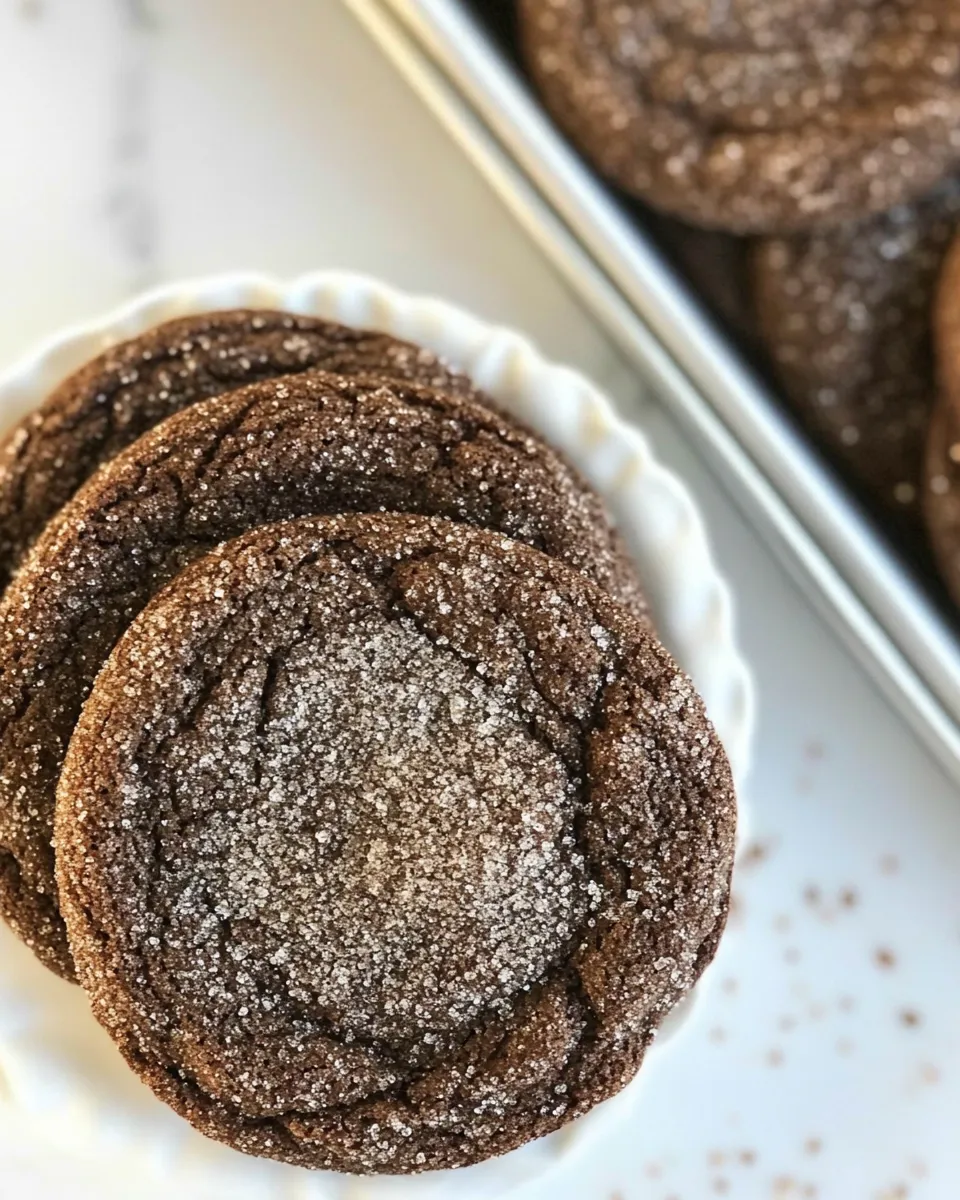 Tasty Chocolate Snickerdoodles plate image