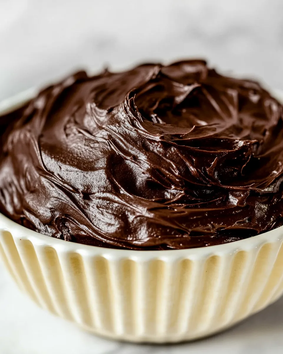 Easy Chocolate Sour Cream Frosting shot