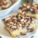 Homemade Chocolate Toffee Almond Shortbread Bars photo