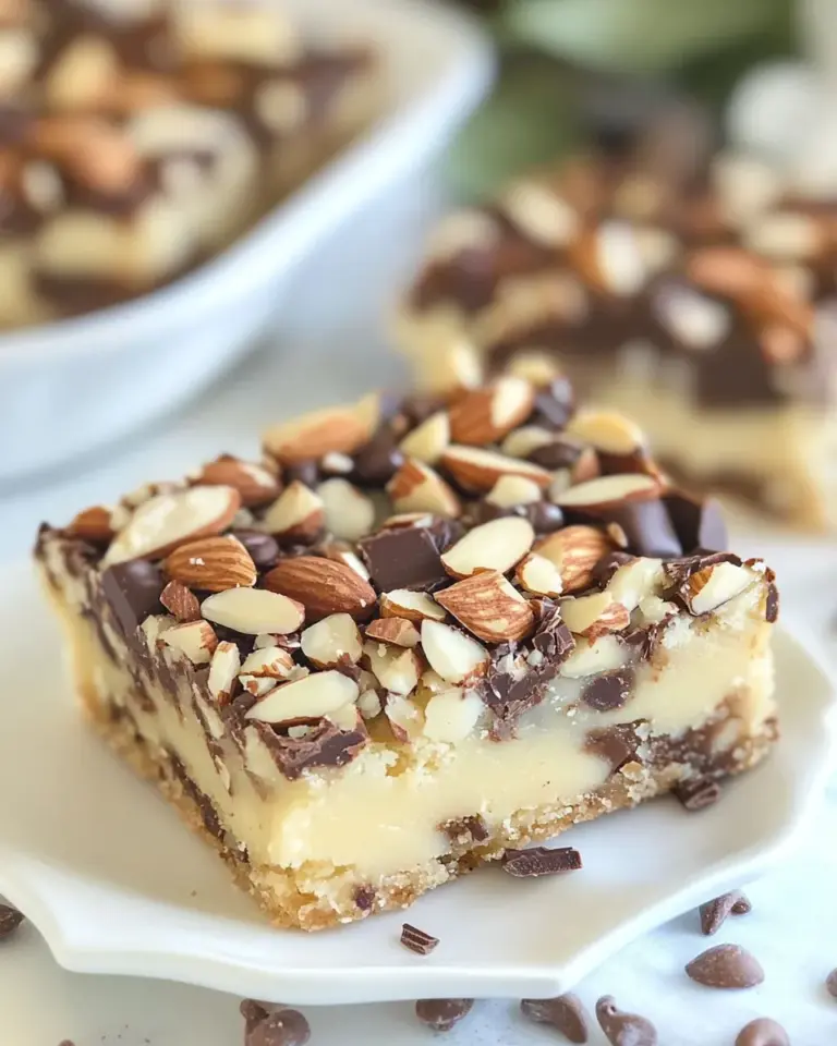 Homemade Chocolate Toffee Almond Shortbread Bars photo