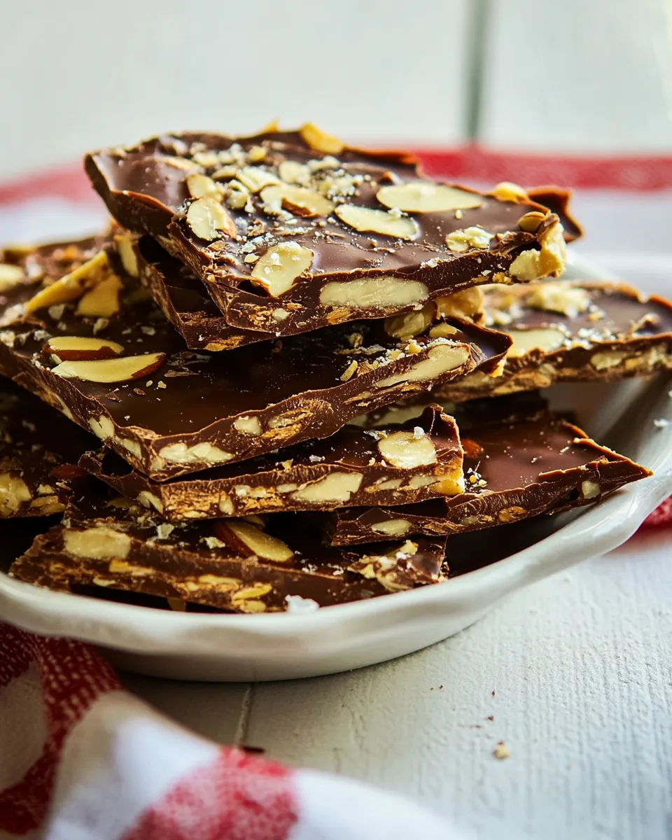 Classic Chocolate Toffee with Almonds image
