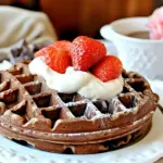 Easy Chocolate Waffle Recipe with Whole Wheat Flour photo