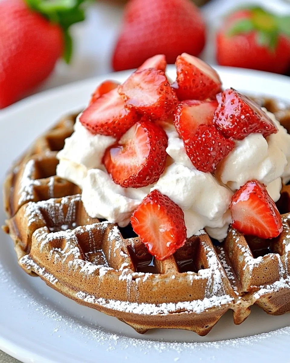 Delicious Chocolate Waffle Recipe with Whole Wheat Flour image