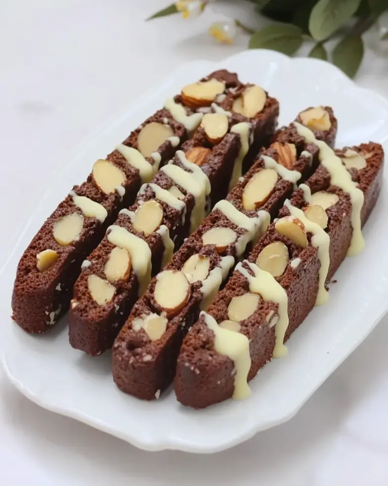 Homemade Chocolate and Almonds Biscotti photo