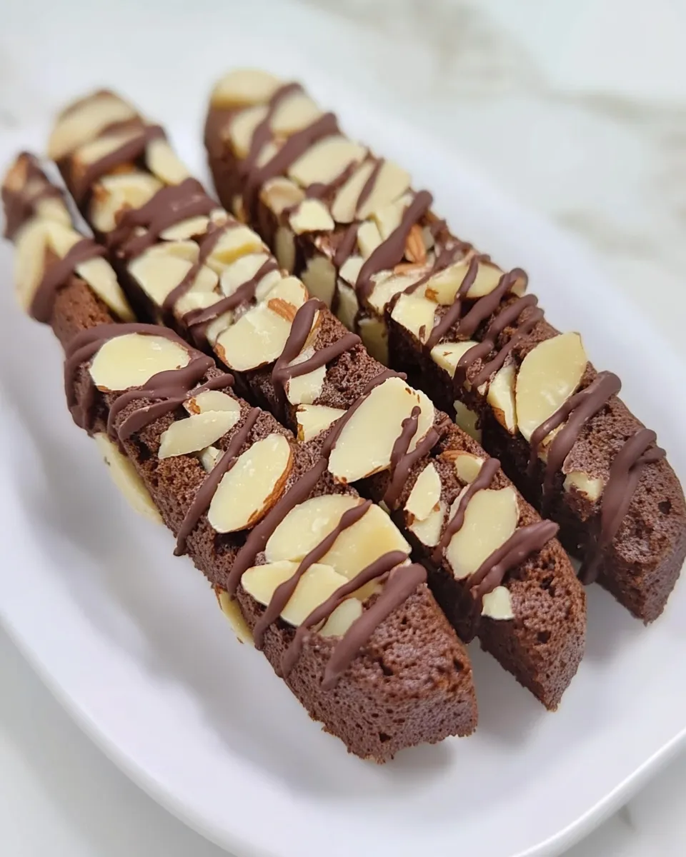 Classic Chocolate and Almonds Biscotti image