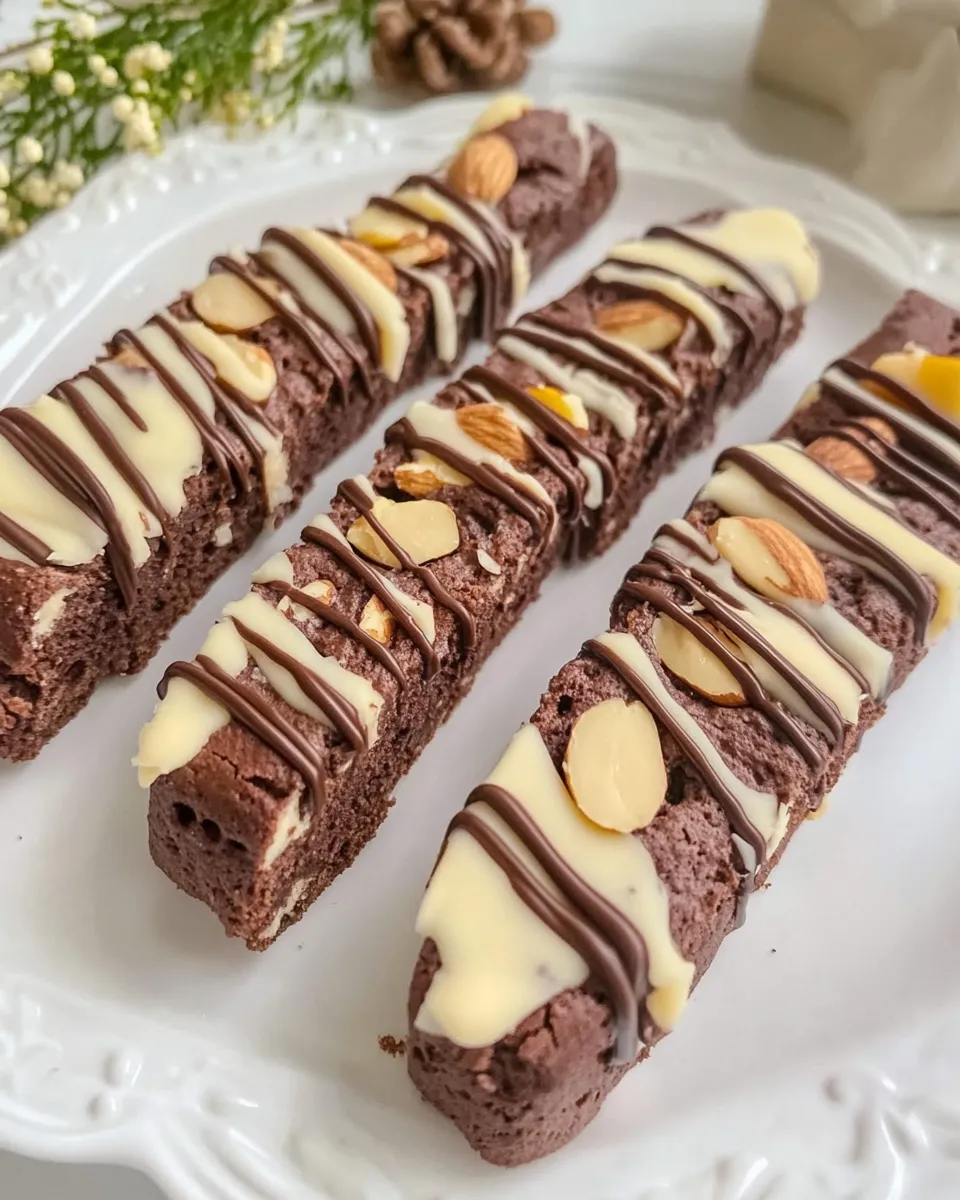Easy Chocolate and Almonds Biscotti recipe photo