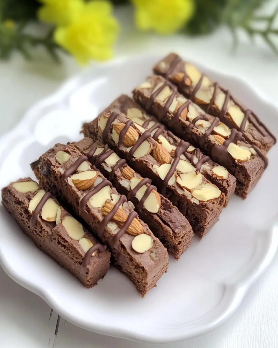 Delicious Chocolate and Almonds Biscotti shot