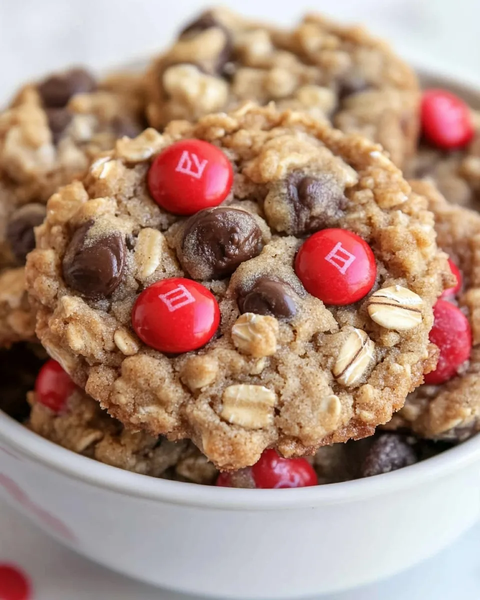 Classic Cinnamon M&M Oatmeal Cookies image