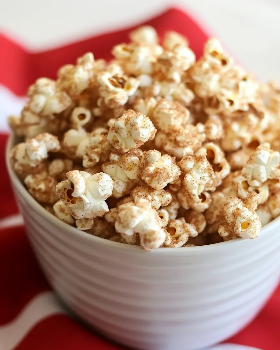 Homemade Cinnamon Sugar Popcorn photo