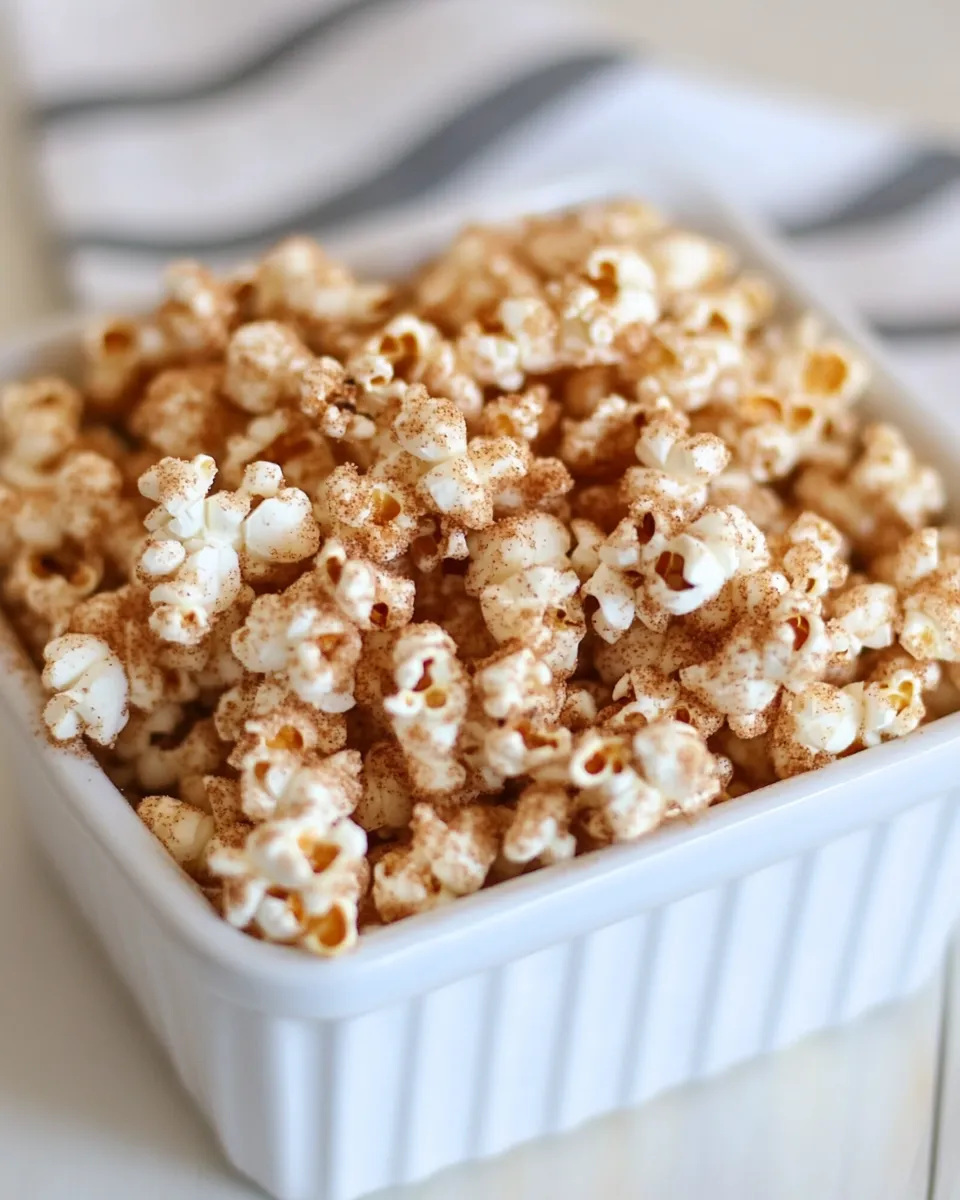 Easy Cinnamon Sugar Popcorn recipe image