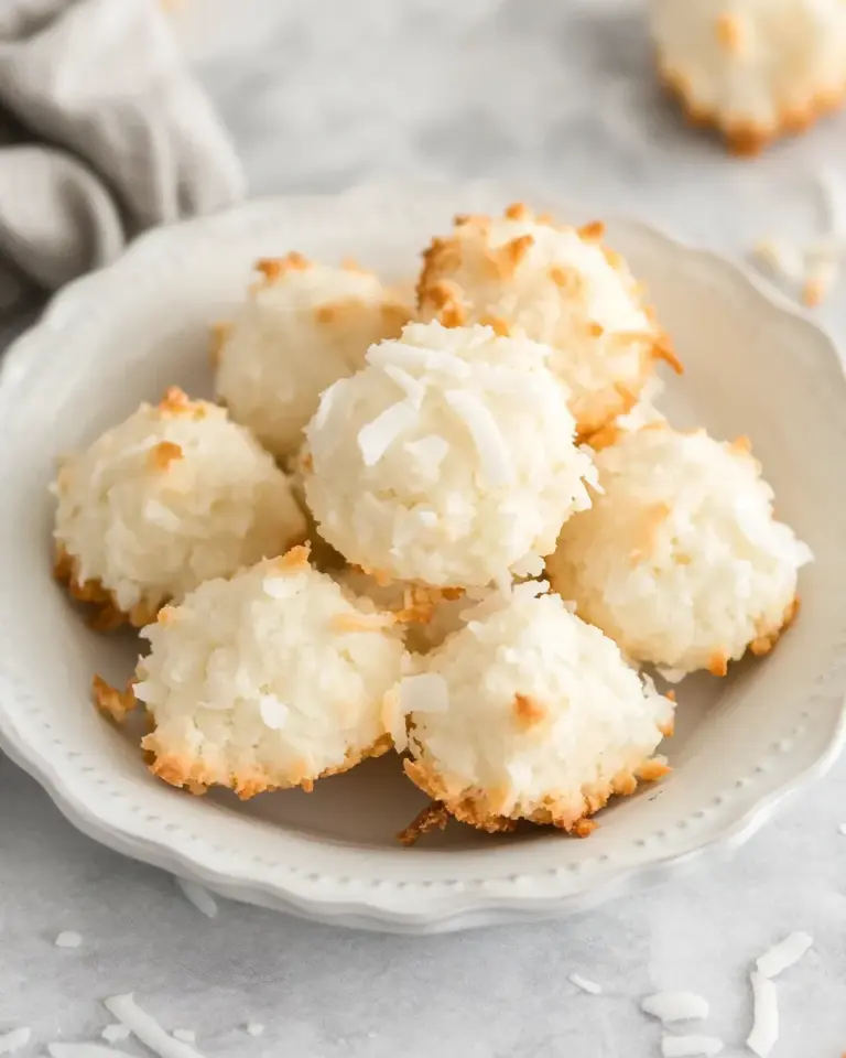 Homemade Classic Coconut Macaroons Recipe photo
