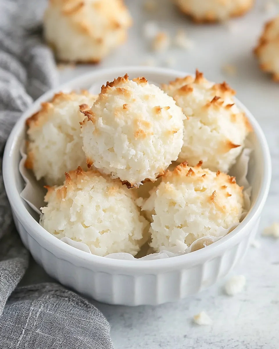 Best Classic Coconut Macaroons Recipe dish photo