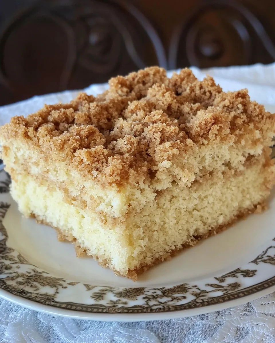 Quick Classic Crumb Cake shot