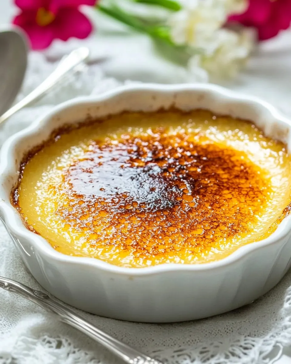 Homemade Classic Vanilla Bean Creme Brulee: Simple Homemade Dessert photo