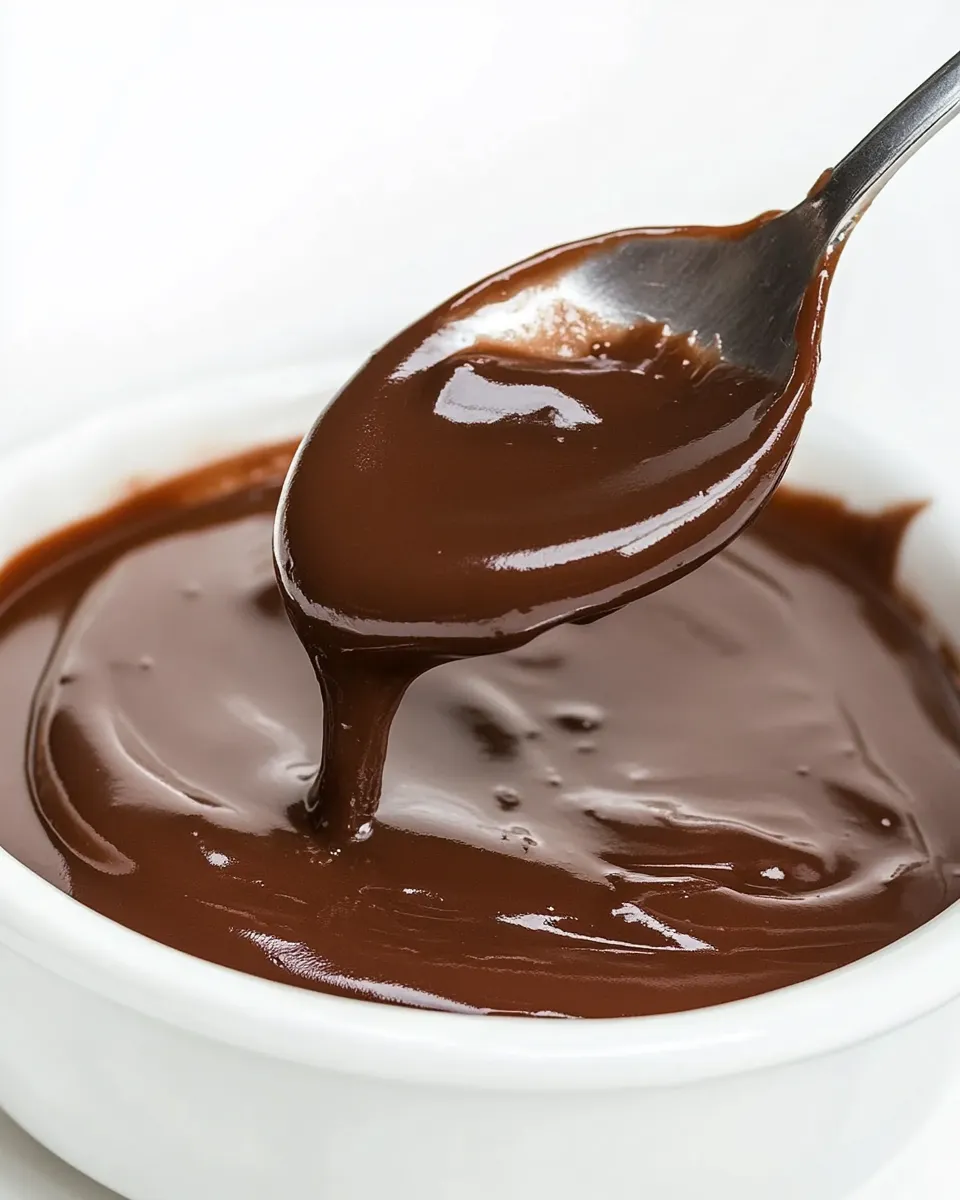 Delicious Clean Eating Hot Fudge food shot