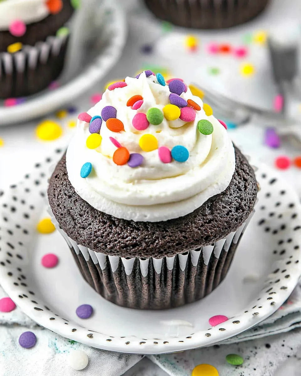 Classic Cocoa Cupcakes with Ganache Filling image