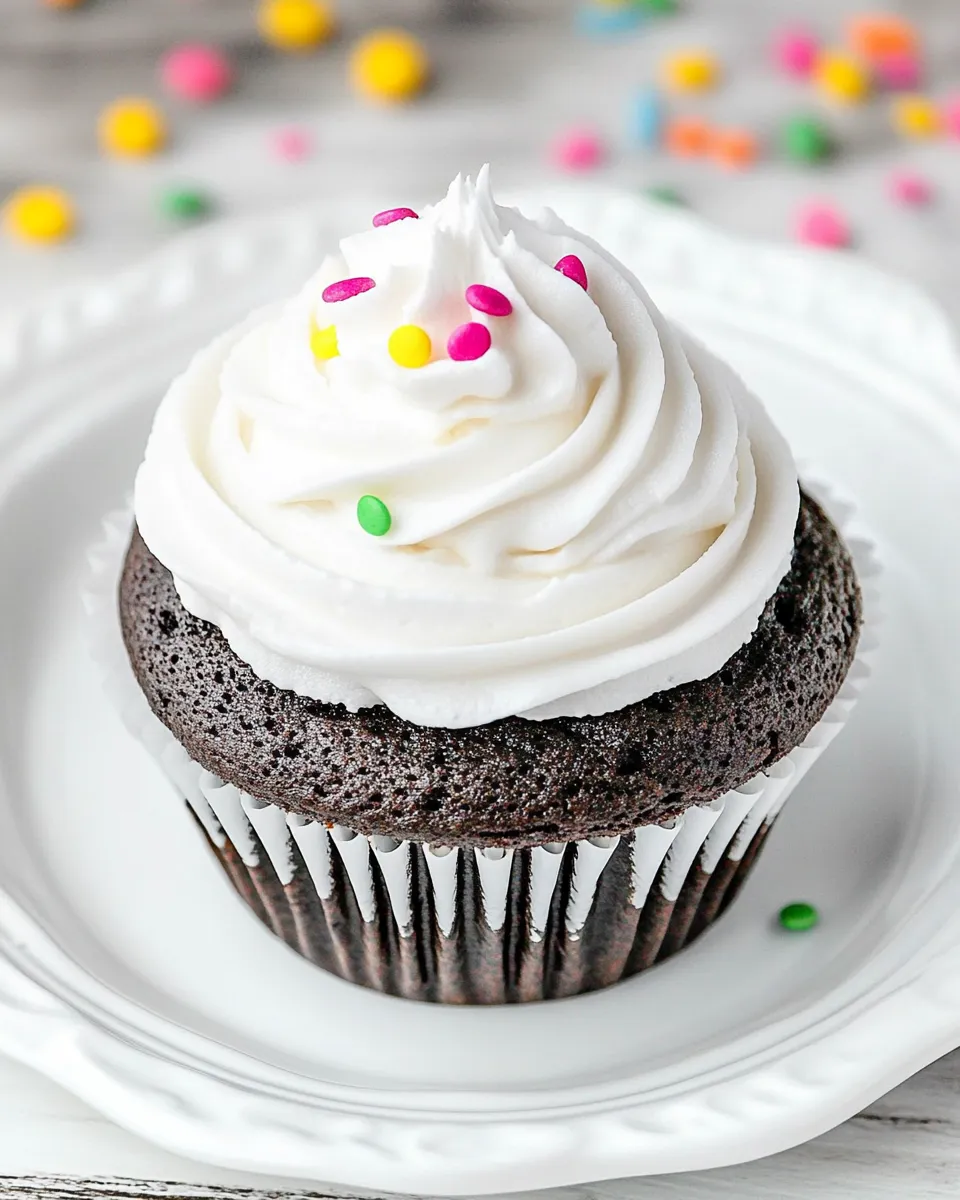 Delicious Cocoa Cupcakes with Ganache Filling dish photo