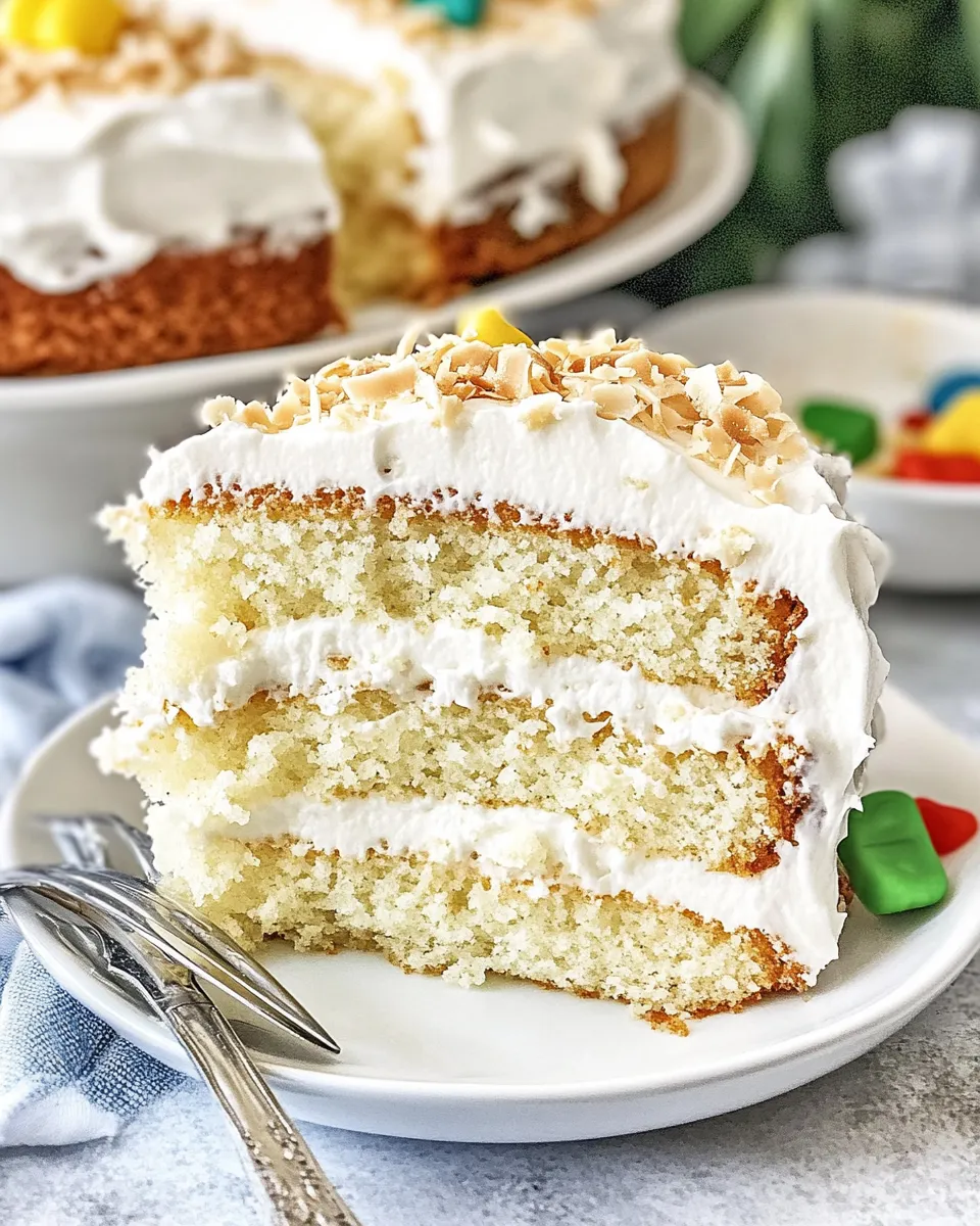 Classic Coconut Cake with Sour Cream Frosting image