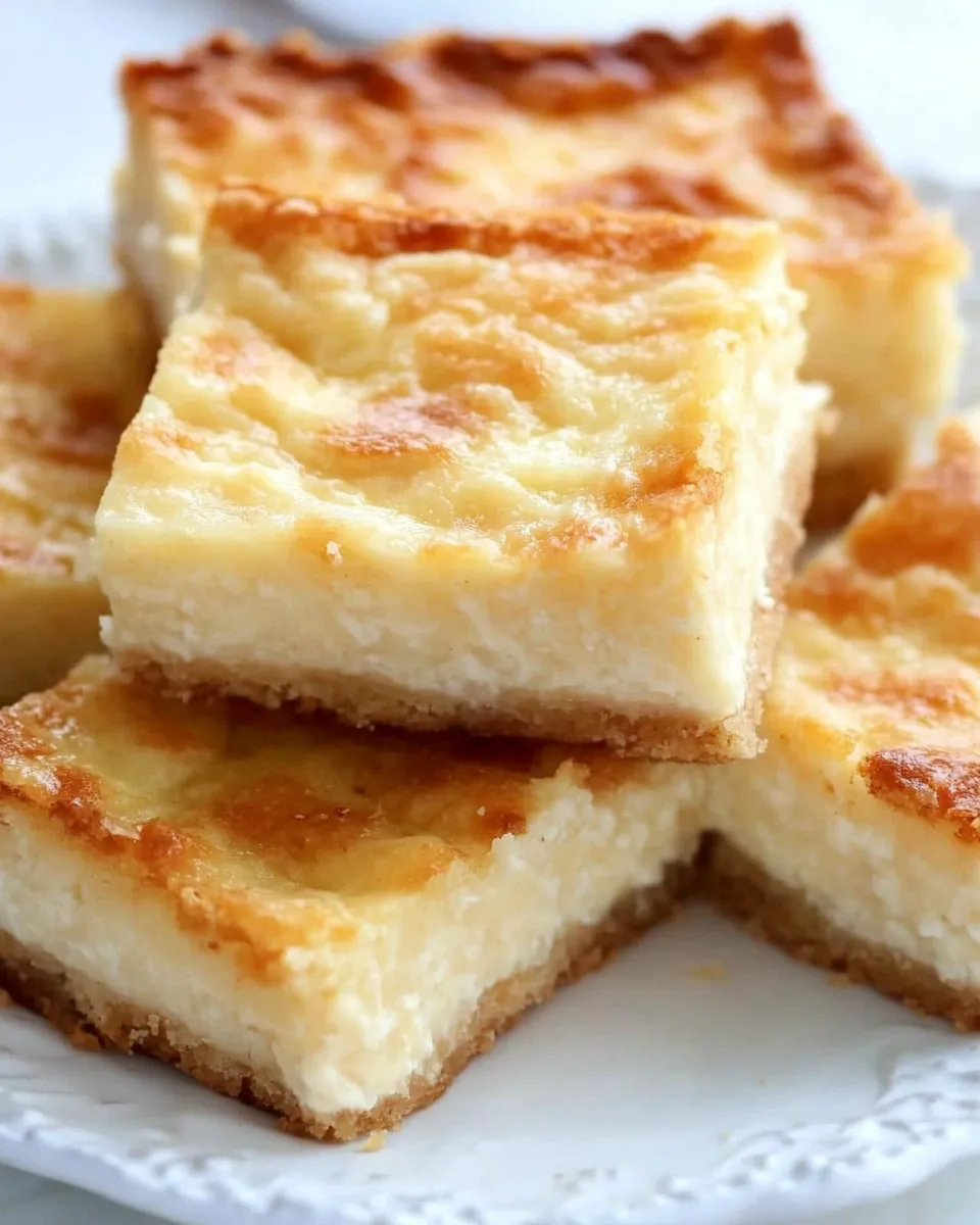 Easy Coconut Cheesecake Bars Recipe shot