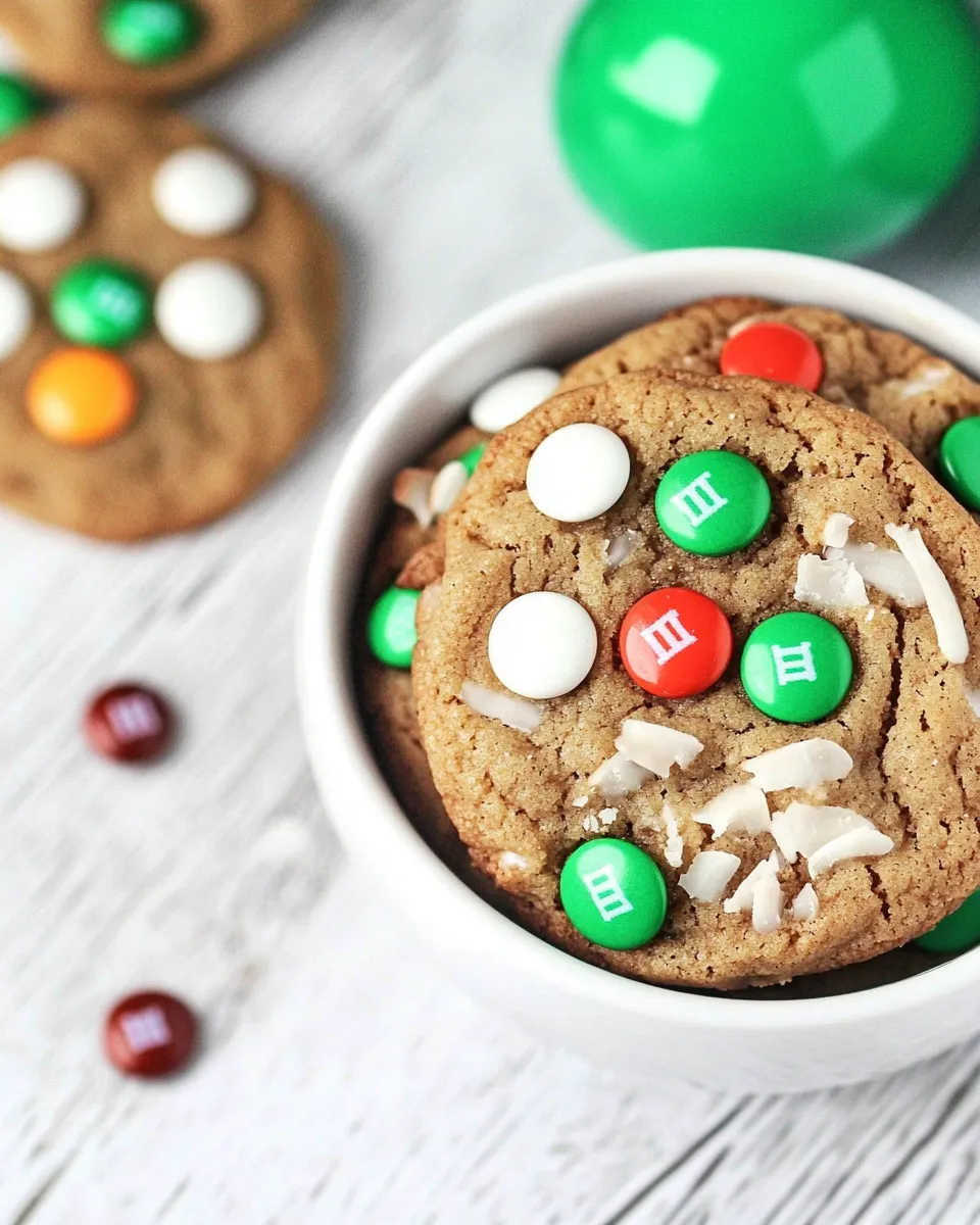 Homemade Coconut M&M Cookies Recipe photo