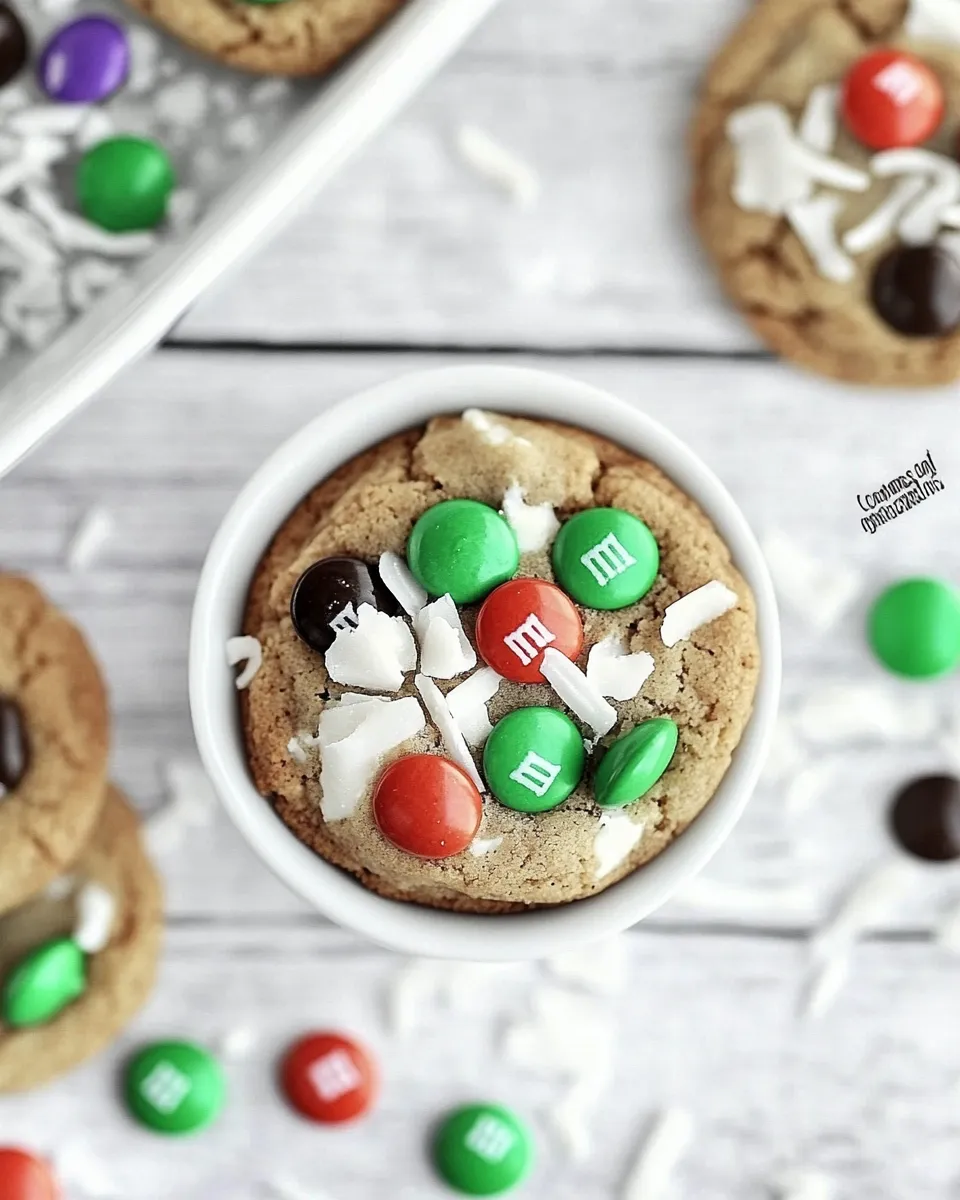 Delicious Coconut M&M Cookies Recipe recipe photo