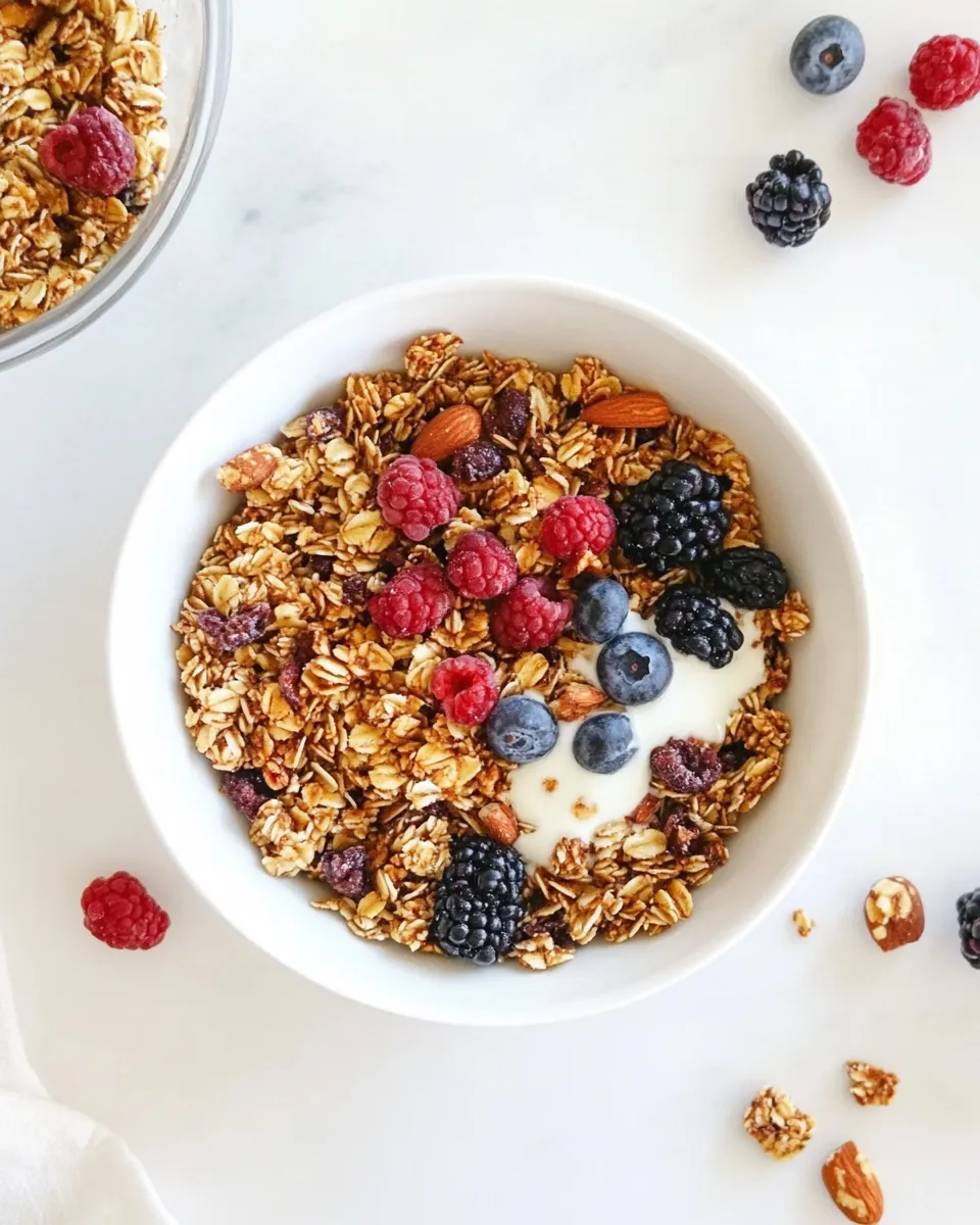 Delicious Coconut Walnut Sunflower Seed Paleo Granola (Vegan) shot