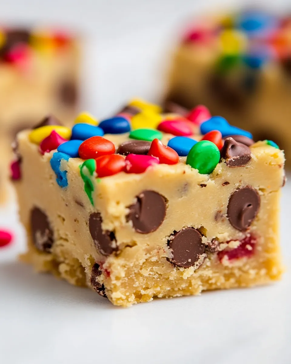 Delicious Cookie Dough Bars shot