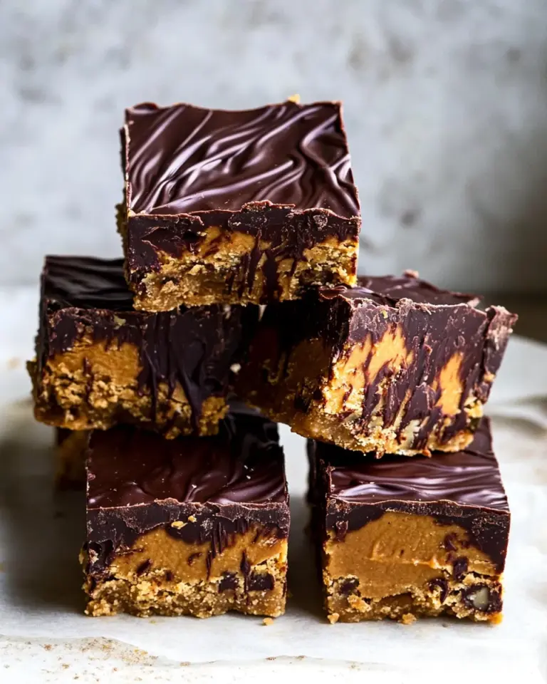 Quick Cookie Dough Chocolate Peanut Butter Bars. image