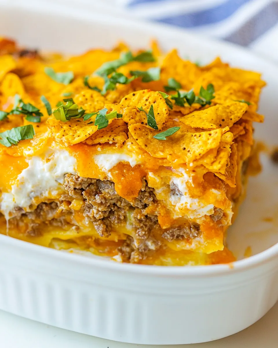 Homemade Cool Ranch Dorito Casserole photo