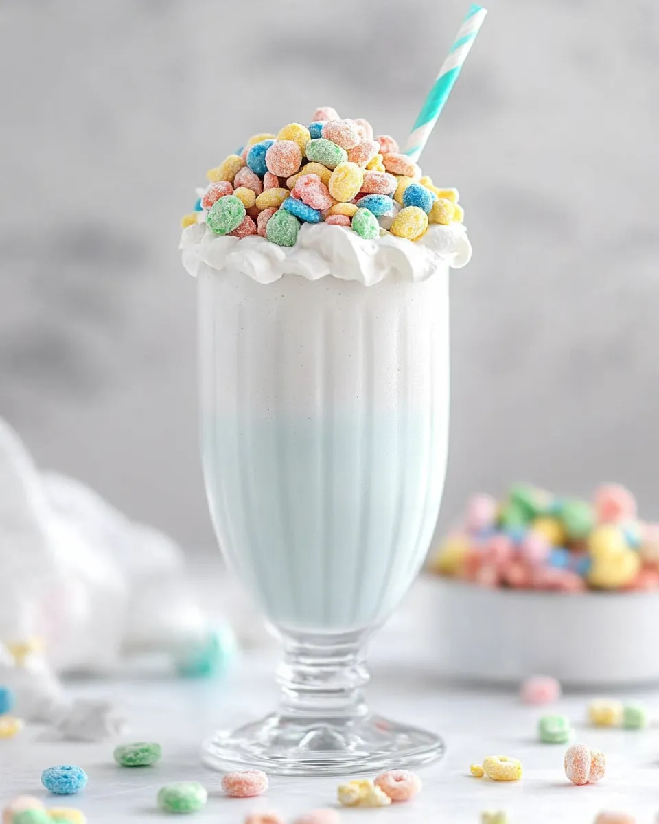 Homemade Copycat Burger King Lucky Charms Milkshake Recipe photo