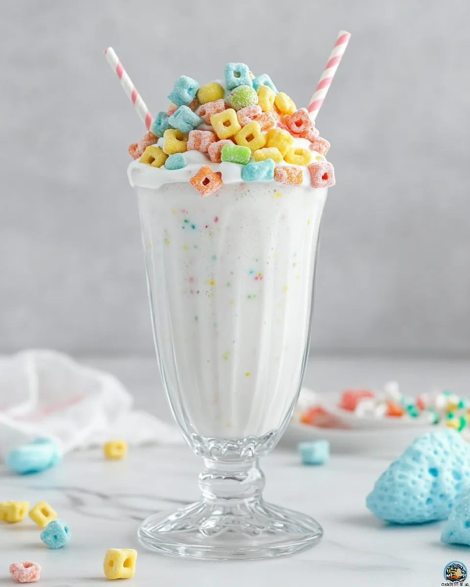 Delicious Copycat Burger King Lucky Charms Milkshake Recipe image