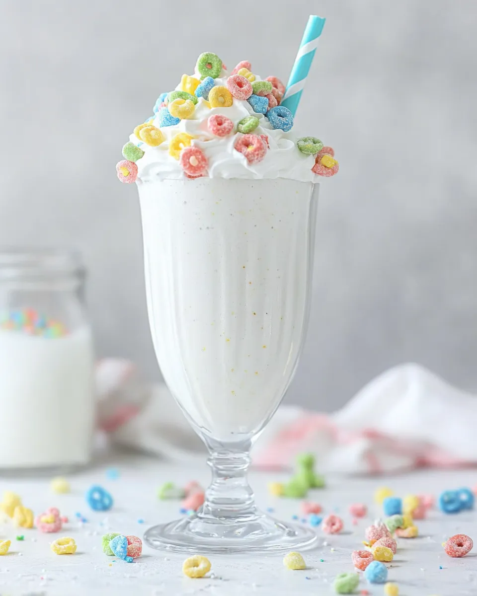Tasty Copycat Burger King Lucky Charms Milkshake Recipe dish photo