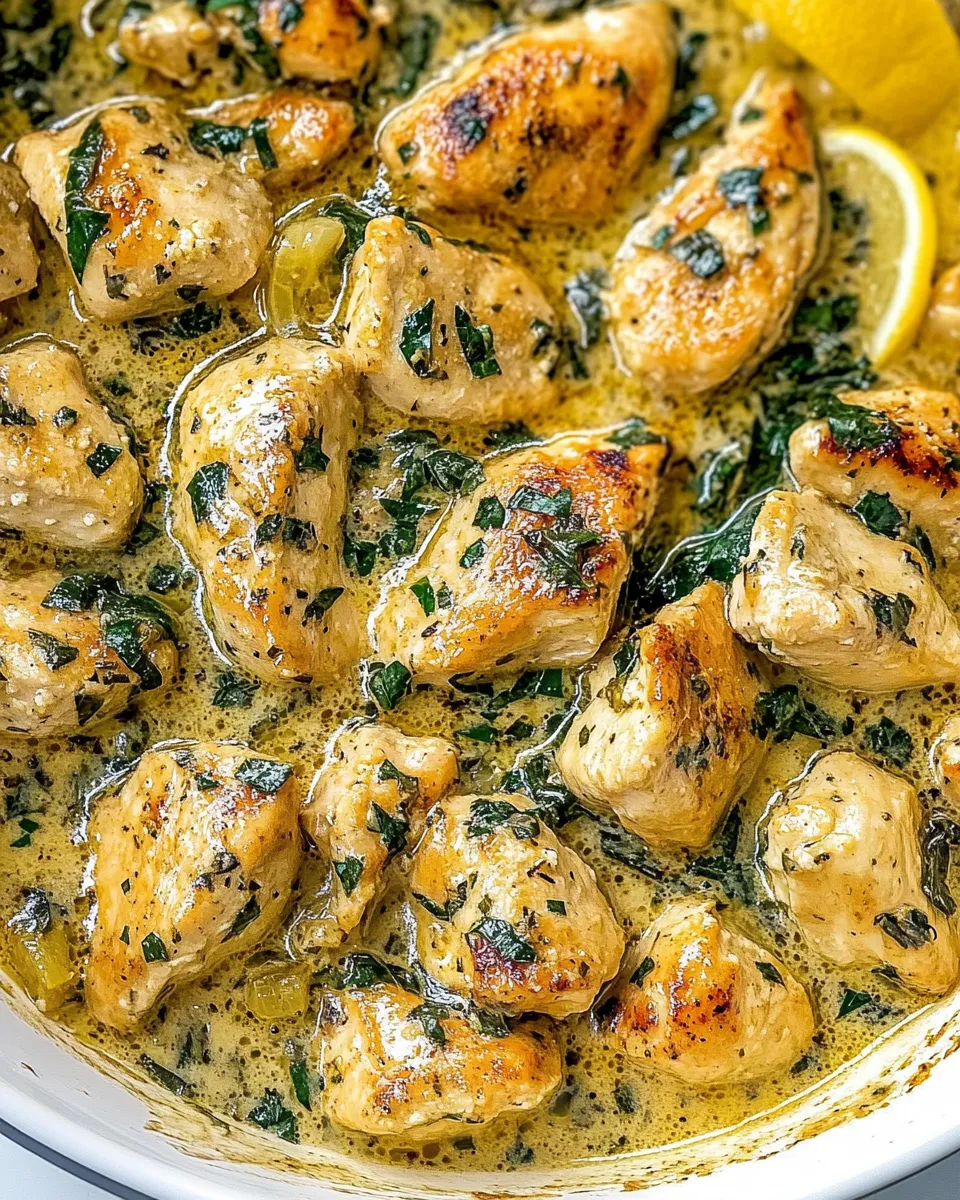 Delicious Creamy Butter Lemon Chicken shot