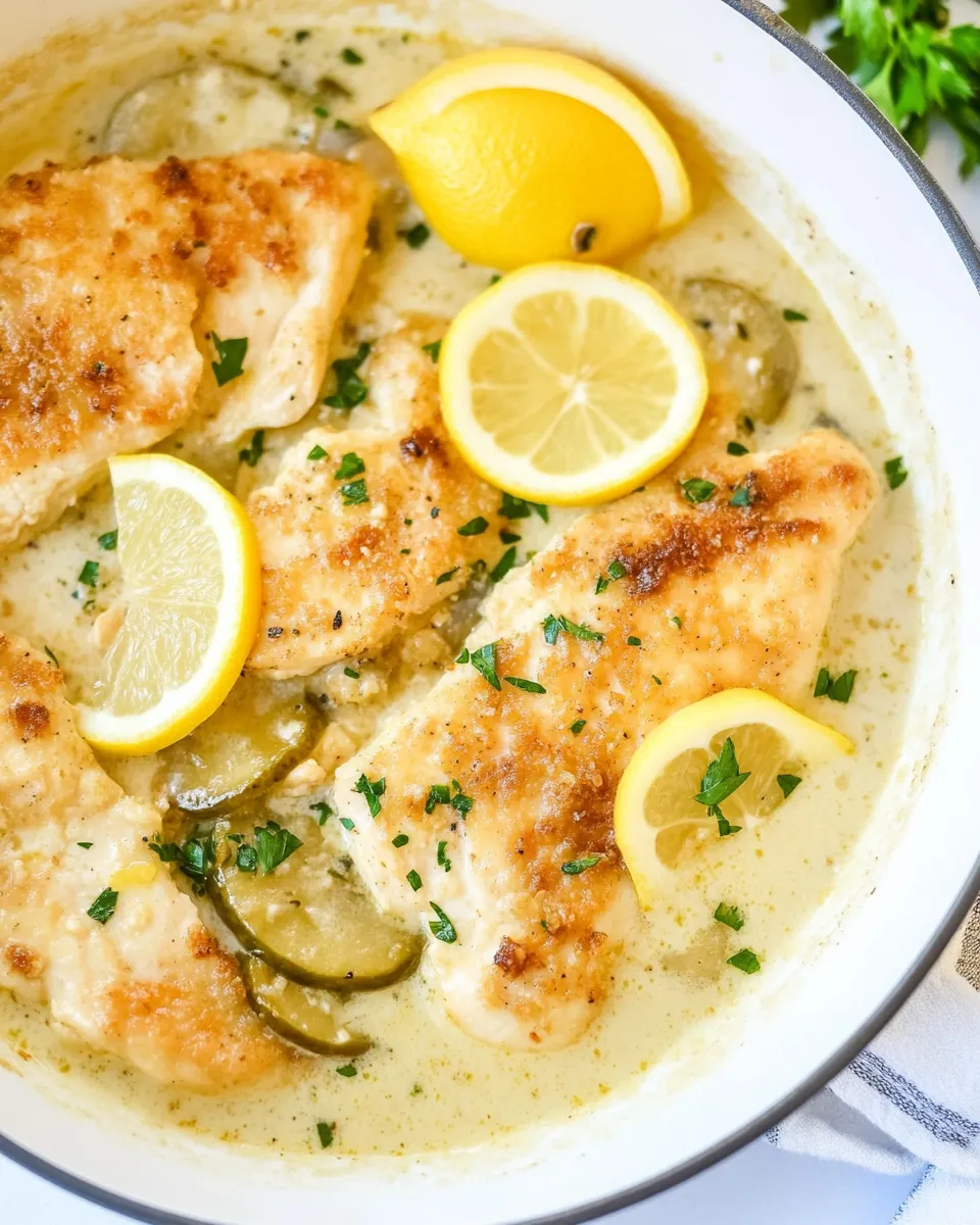 Homemade Creamy Chicken Piccata photo