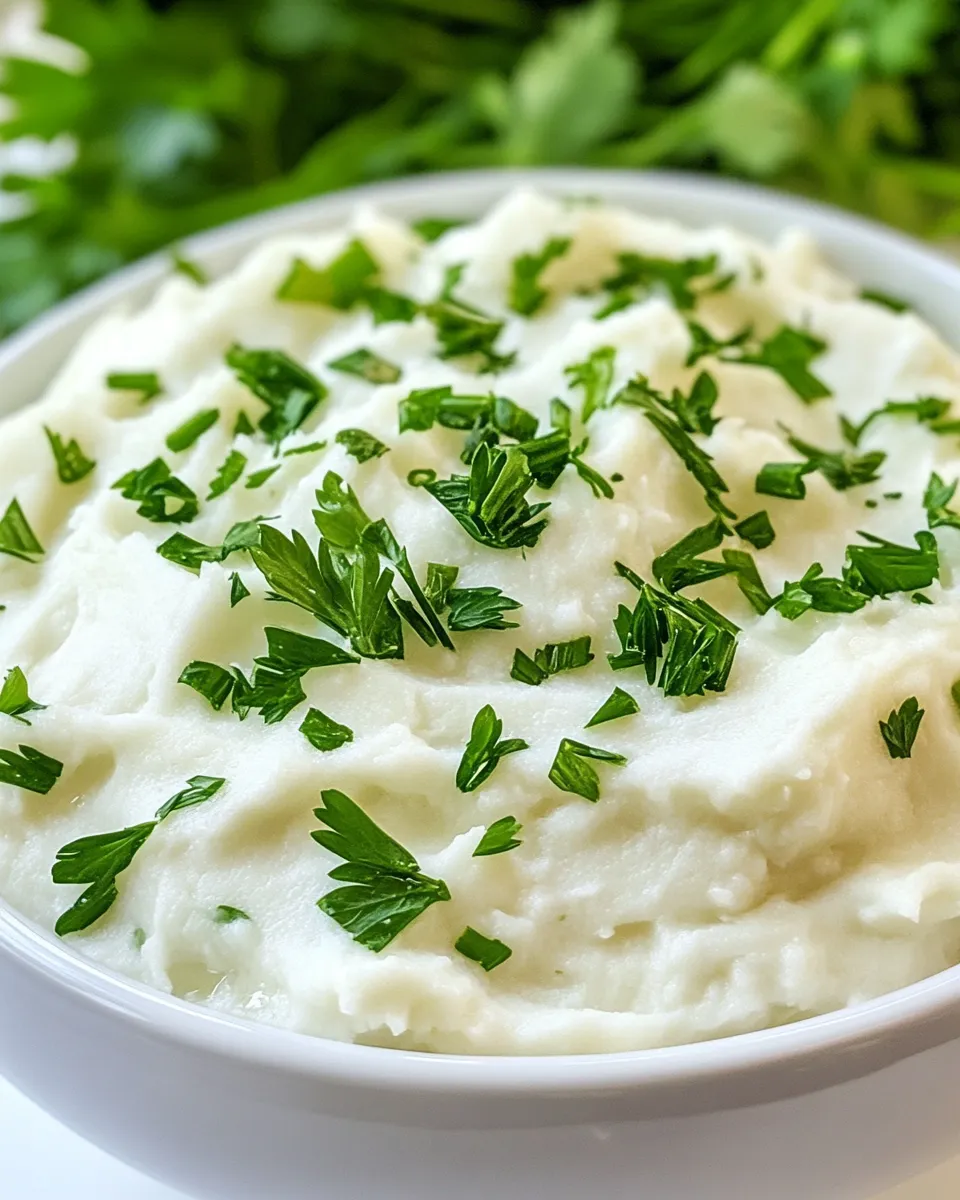 Classic Creamy Garlic Mashed Cauliflower image