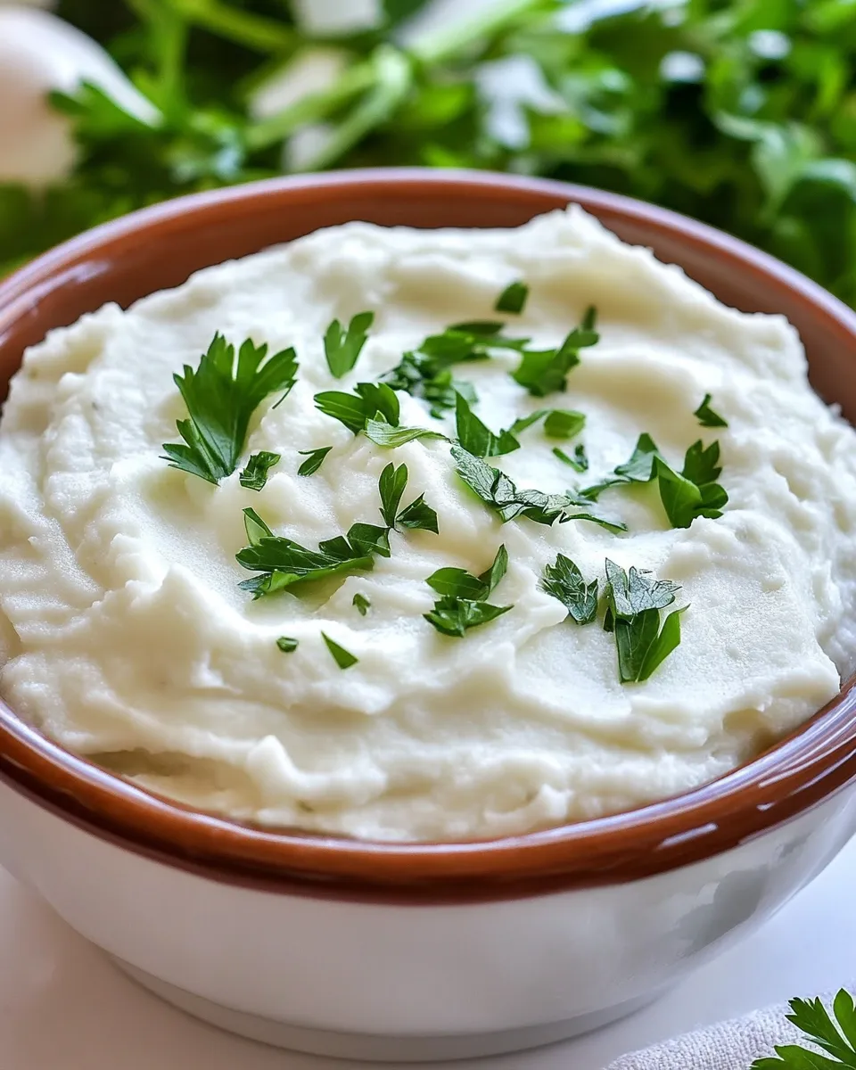 Easy Creamy Garlic Mashed Cauliflower recipe photo