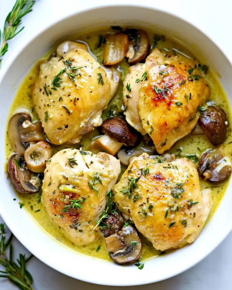 Easy Creamy Garlic Mushroom Chicken (Instant Pot) recipe photo