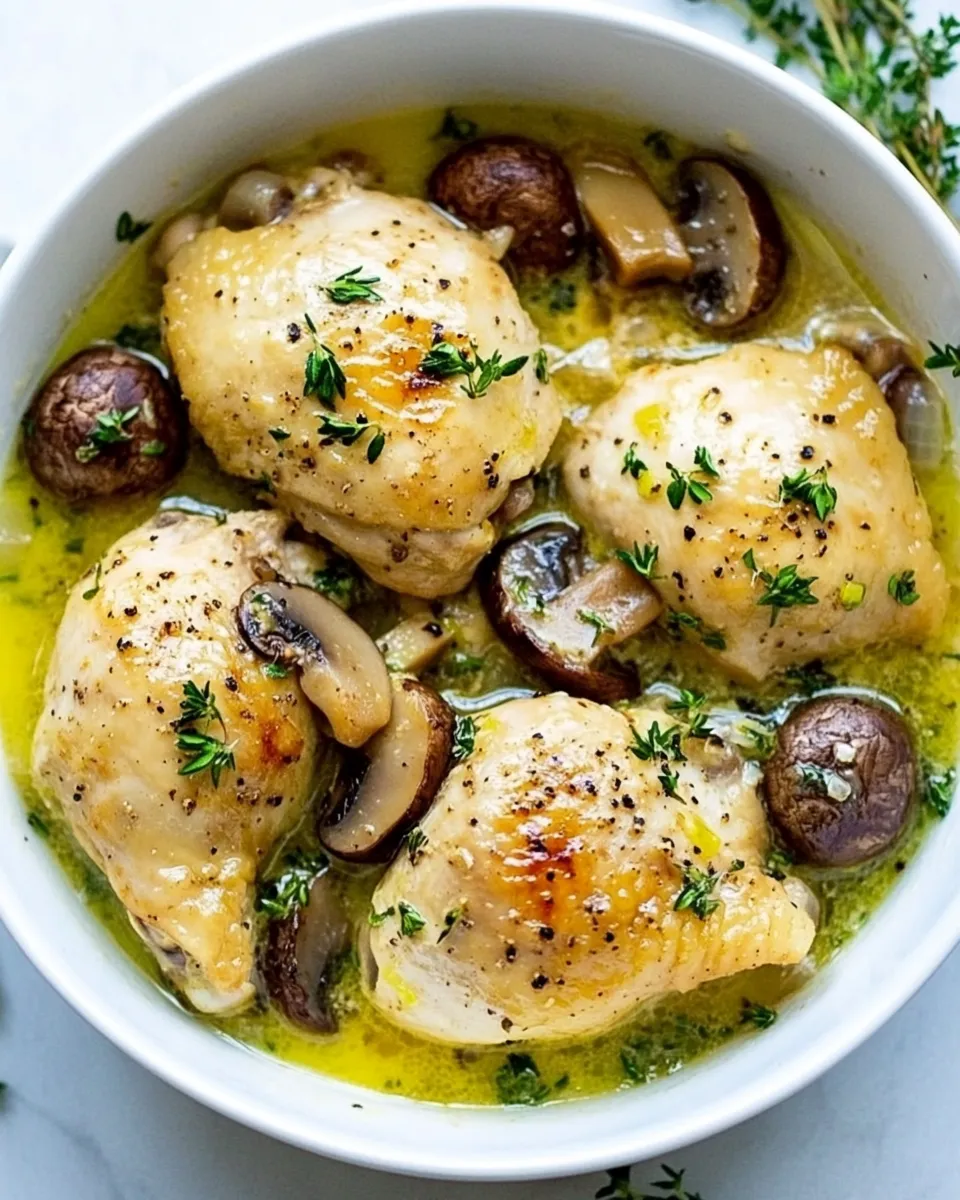 Delicious Creamy Garlic Mushroom Chicken (Instant Pot) image