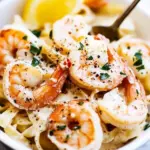 Homemade Creamy Parmesan Garlic Shrimp Pasta photo