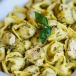 Easy Creamy Pesto Chicken Tortellini photo