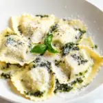 Homemade Creamy Pesto Ravioli photo