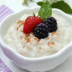 Homemade Creamy Rice Pudding with Yogurt photo