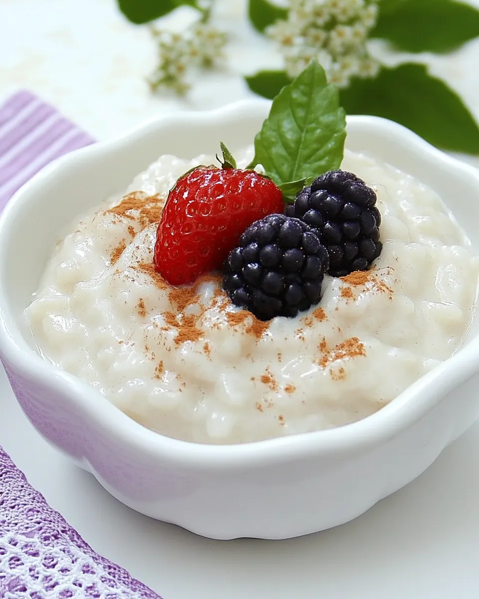 Homemade Creamy Rice Pudding with Yogurt photo