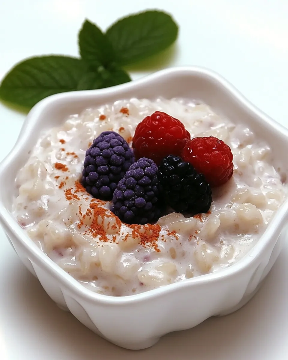Delicious Creamy Rice Pudding with Yogurt image