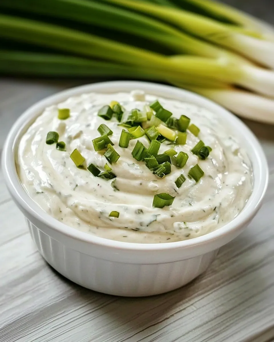Easy Creamy Scallion and Yogurt Dip recipe photo