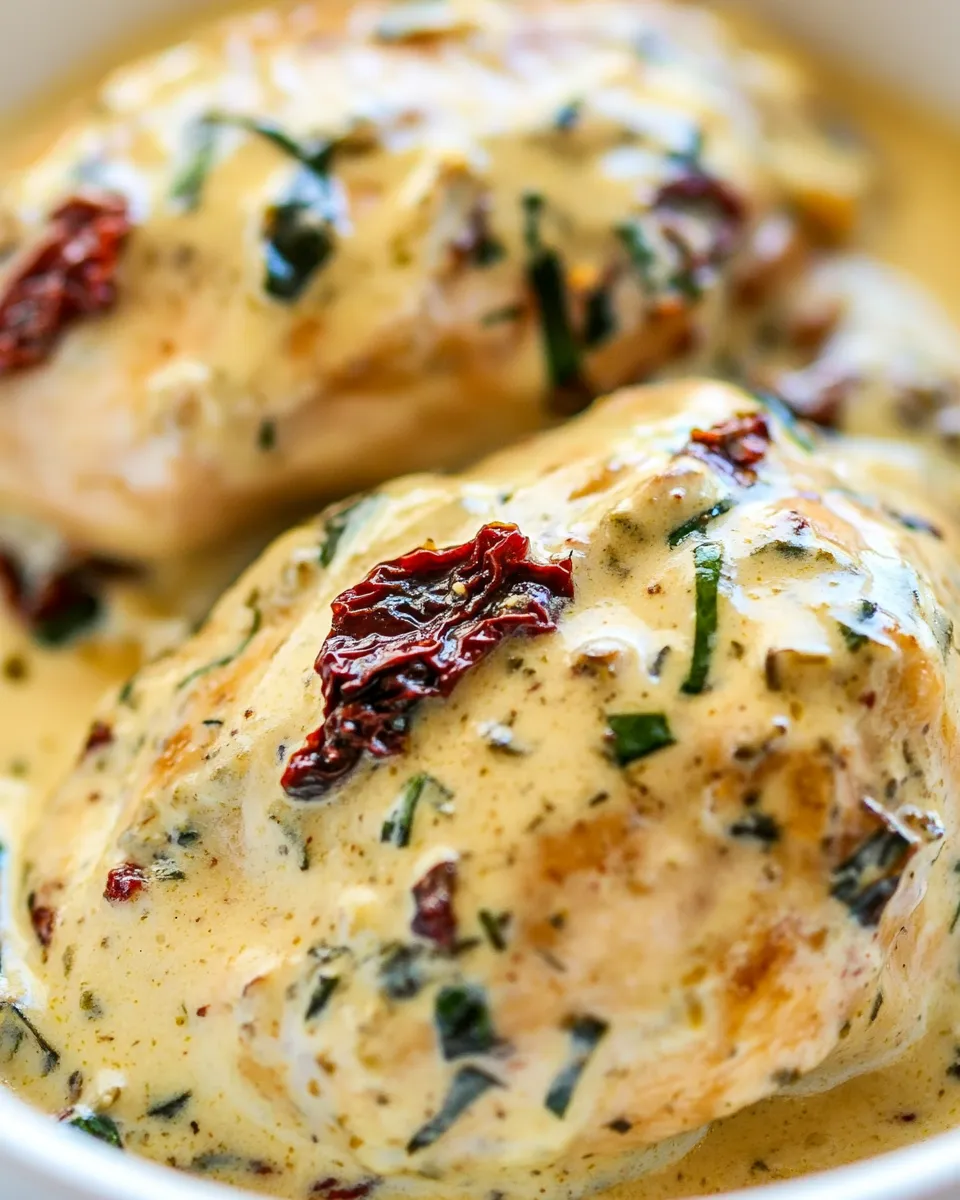 Delicious Creamy Sun-dried Tomato Chicken (Low-Carb/Keto) image
