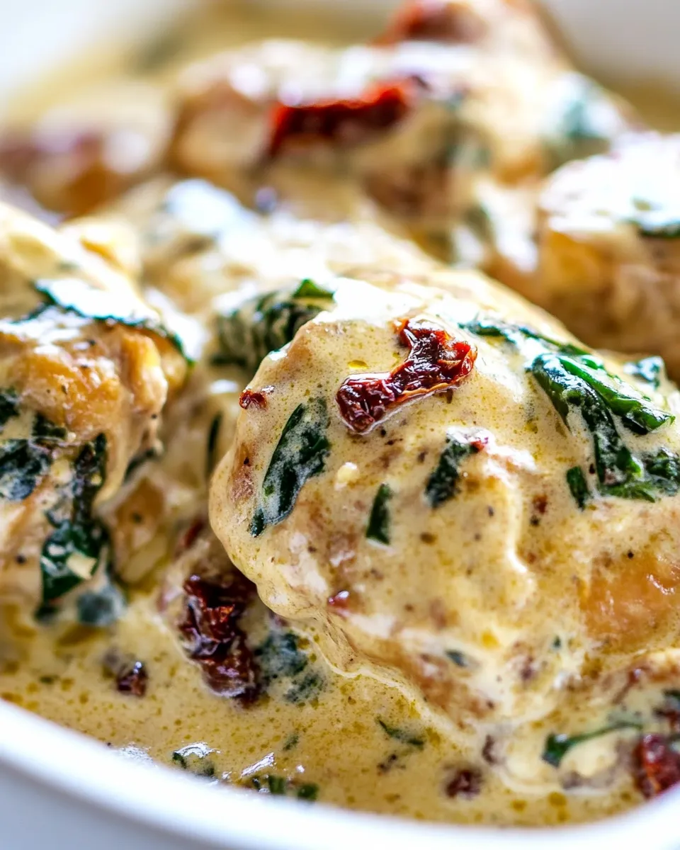 Savory Creamy Sun-dried Tomato Chicken (Low-Carb/Keto) shot