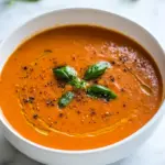 Homemade Creamy Tomato Basil Soup photo
