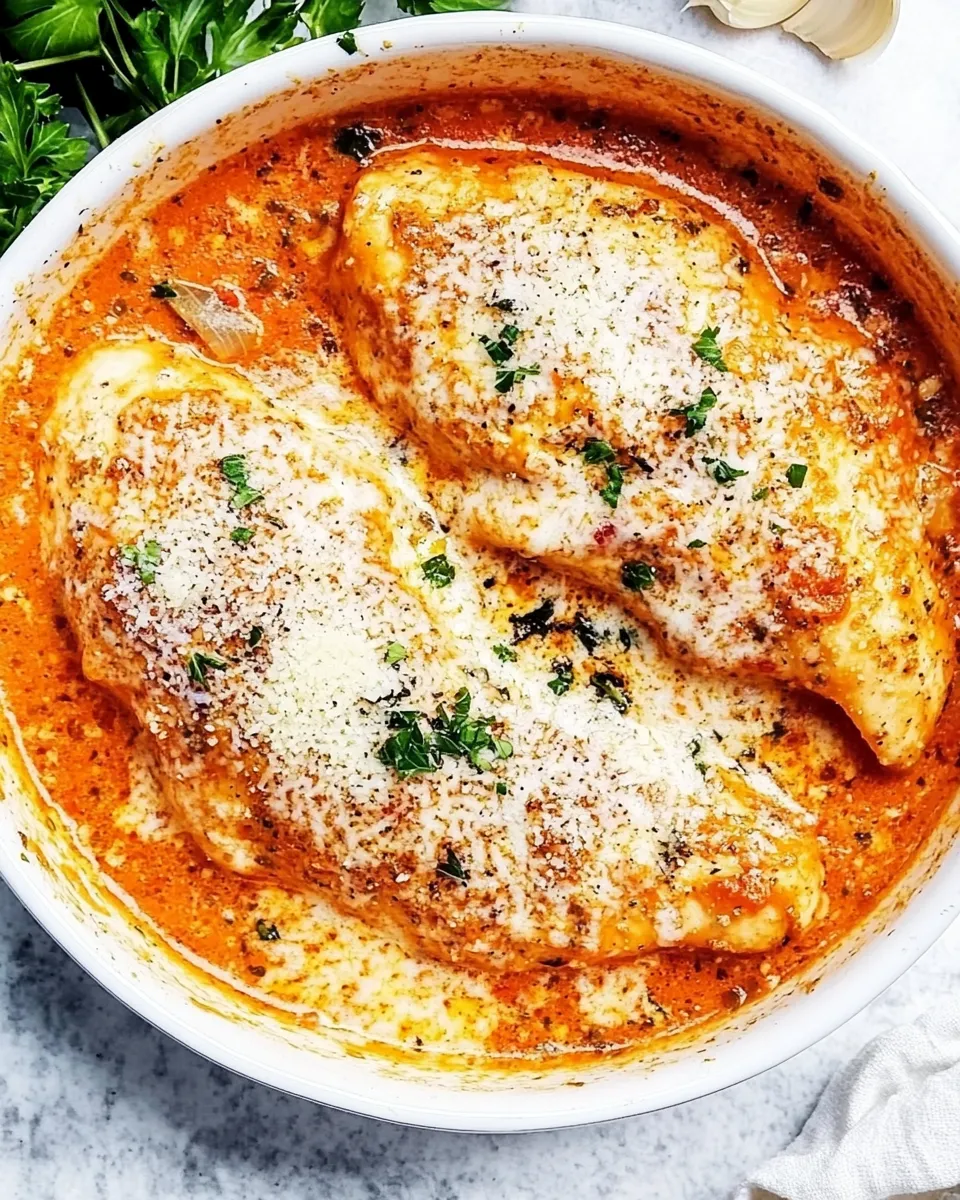 Classic Creamy Tomato Italian Parmesan Chicken image