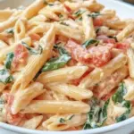 Homemade Creamy Tomato and Basil Pasta photo